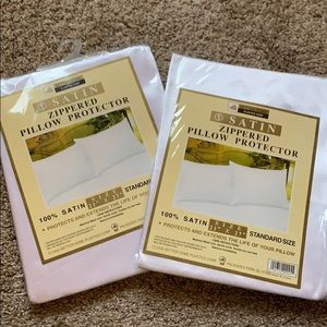 Satin pillow protector
